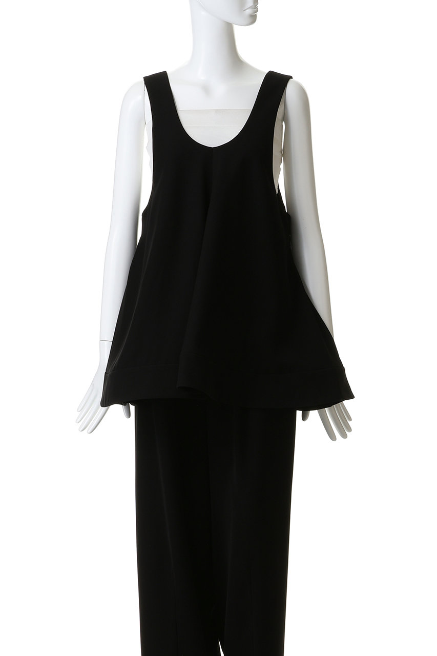 ENFOLD(エンフォルド)｜2WAY FLARE VEST/ブラック の通販｜ELLESHOP