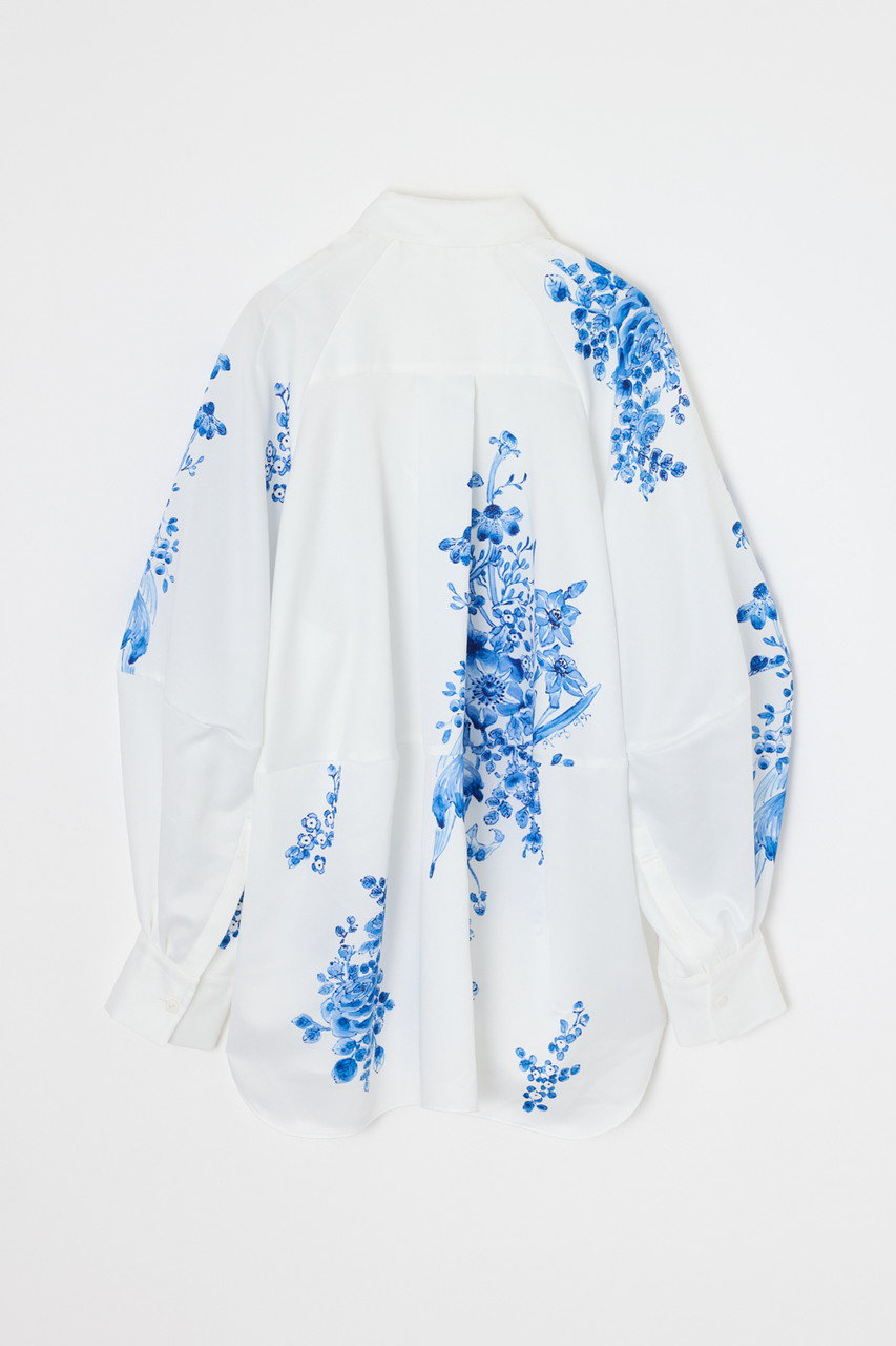 ENFOLD(エンフォルド)｜CIRCLE DORAPE SHIRT/ホワイト の通販