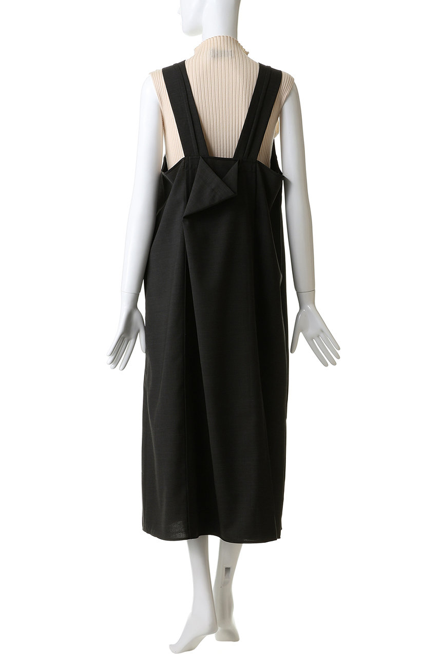 ENFOLD(エンフォルド)｜LAYERED-LIKE JUMPER SKIRT/ダークネイビー の