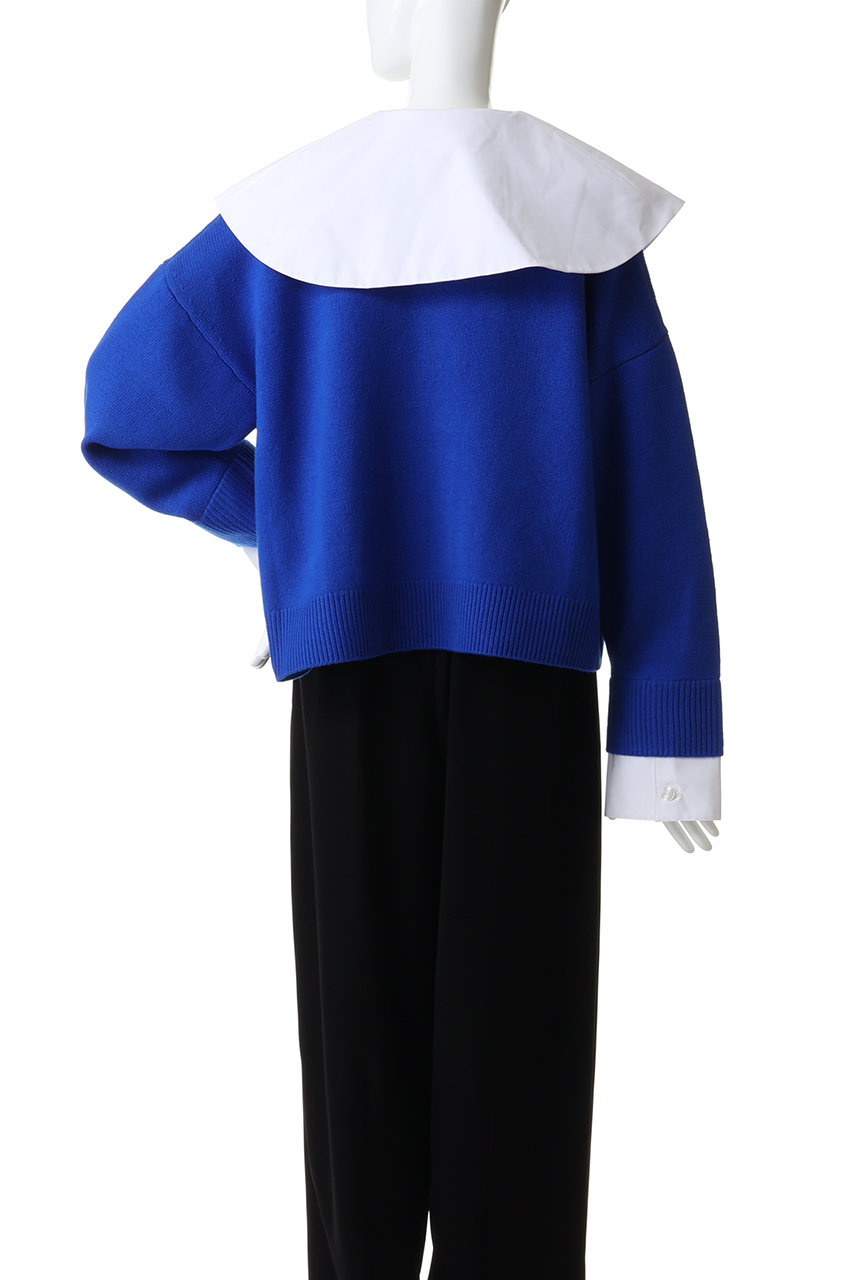 ENFOLD(エンフォルド)｜CLASSICAL COLLAR CARDIGAN/ブラック の通販