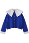 CLASSICAL COLLAR CARDIGAN エンフォルド/ENFOLD ブルー