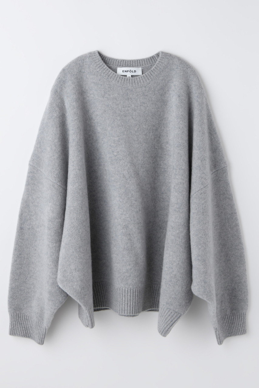ENFOLD エンフォルド KEY ー NECK プルオーバー グレー ENFOLD(エンフォルド)｜【12/3 20:00販売開始】WIDE DOLMAN PULLOVER