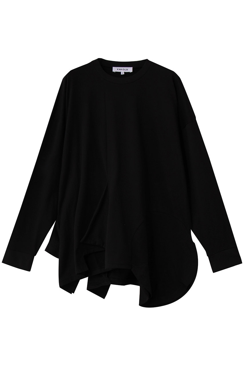エンフォルド/ENFOLDのPLATE LONG-SLEEVE T-SHIRT(ブラック/300JS280-0231)