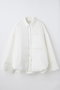【12/17 12:00販売開始】PADDING BIG SHIRT JACKET エンフォルド/ENFOLD ホワイト