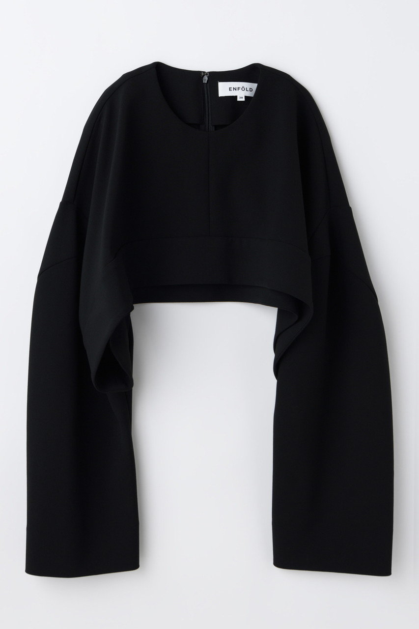 エンフォルド/ENFOLDの【12/17 12:00販売開始】CROPPED PULLOVER(ブラック/300JS130-0581)