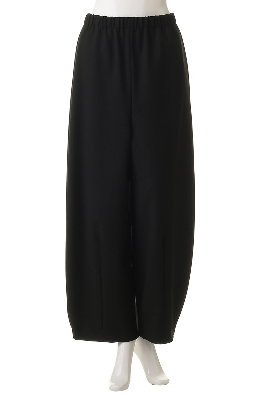 ENFOLD(エンフォルド)｜ROUND TROUSER/ブラック の通販｜ELLESHOP