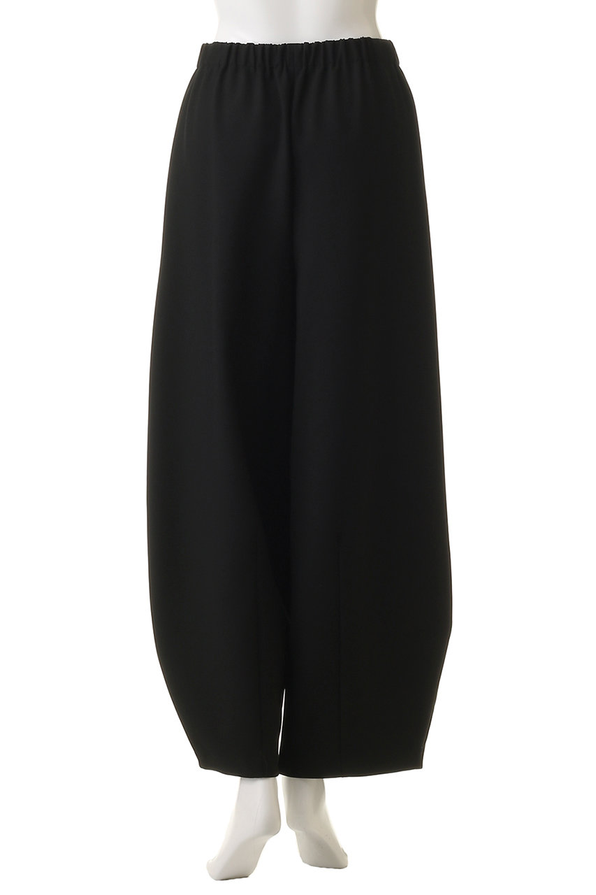 エンフォルドENFOLD　エラステックハーレムパンツ　黒　38　大きいサイズ ENFOLD(エンフォルド)｜ROUND TROUSER/ブラック の通販｜ELLESHOP