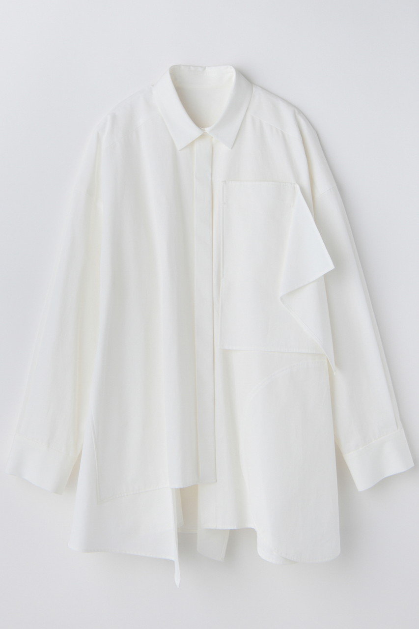 エンフォルド/ENFOLDの【12/17 12:00販売開始】PLATE SHIRT(ホワイト/300JS230-0031)