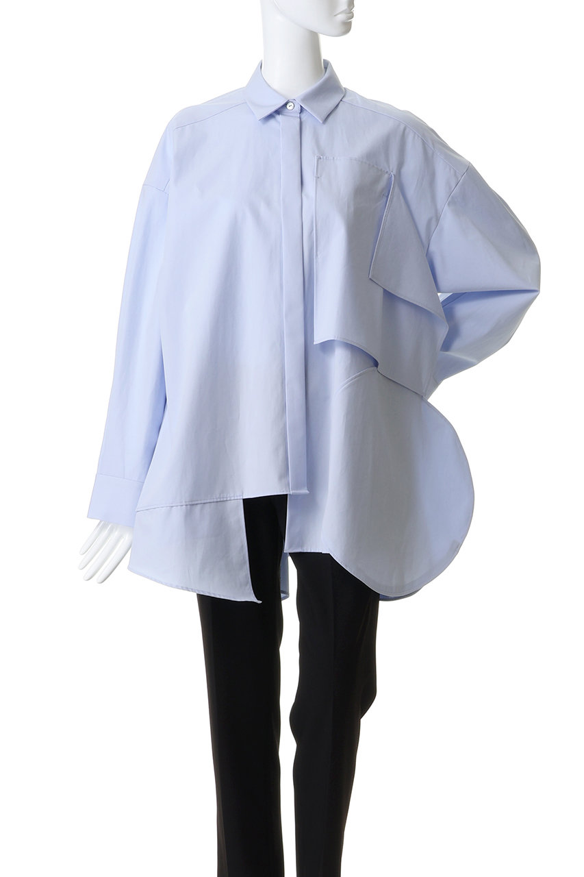 ENFOLD(エンフォルド)｜PLATE SHIRT/ホワイト の通販｜ELLESHOP・(エル