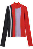 STRIPE RIB PULLOVER