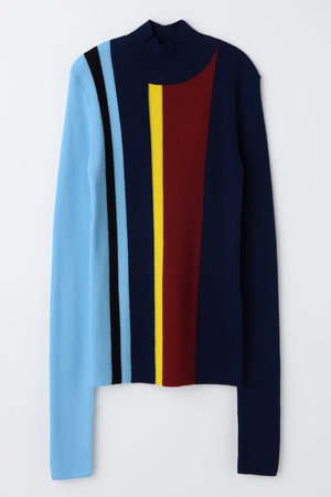 エンフォルド/ENFOLDの【12/17 12:00販売開始】STRIPE RIB PULLOVER(110400/110403)