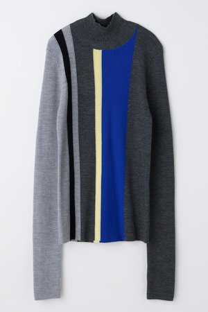 エンフォルド/ENFOLDの【12/17 12:00販売開始】STRIPE RIB PULLOVER(110400/110403)