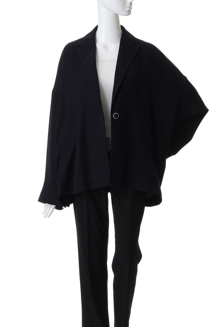 ENFOLD(エンフォルド)｜WIDE BOX TAILORED-JACKET/ブラック の通販