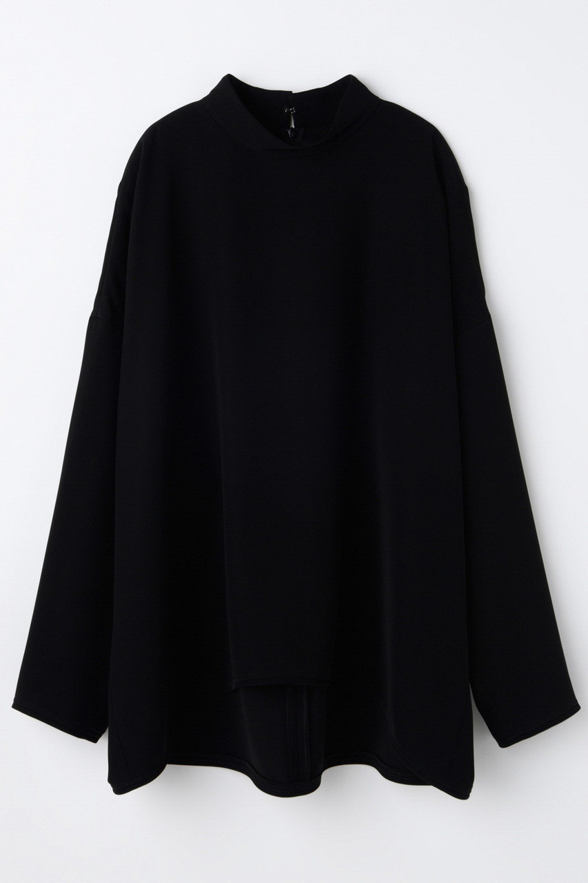 ENFOLD　エンフォルド　クラシック天竺フードロンT　38　ブラック ENFOLD(エンフォルド)｜【1/2 12:00販売開始】HIGH-NECK WIDE PULLOVER