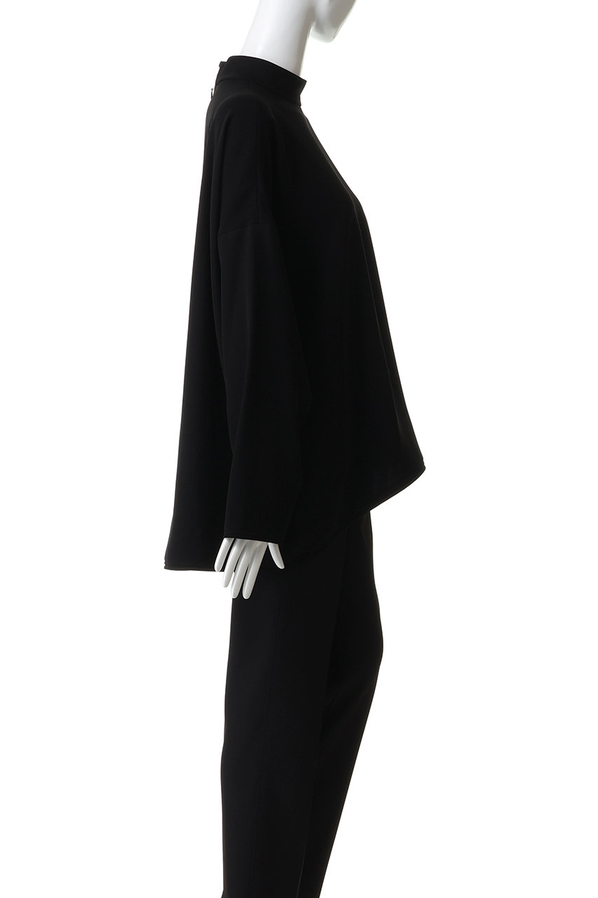 ENFOLD(エンフォルド)｜HIGH-NECK WIDE PULLOVER/ブラック の通販