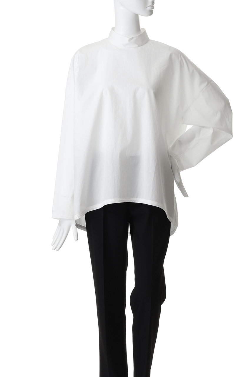 ENFOLD(エンフォルド)｜HIGH-NECK WIDE PULLOVER/ホワイト の通販