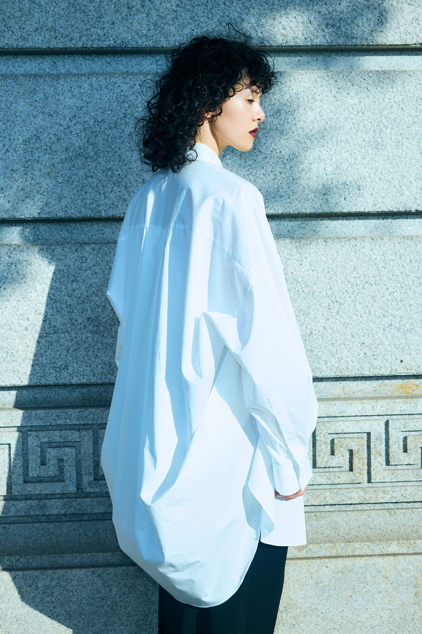 ENFOLD(エンフォルド)｜【1/2 12:00販売開始】SLIT SHIRT/ホワイト の