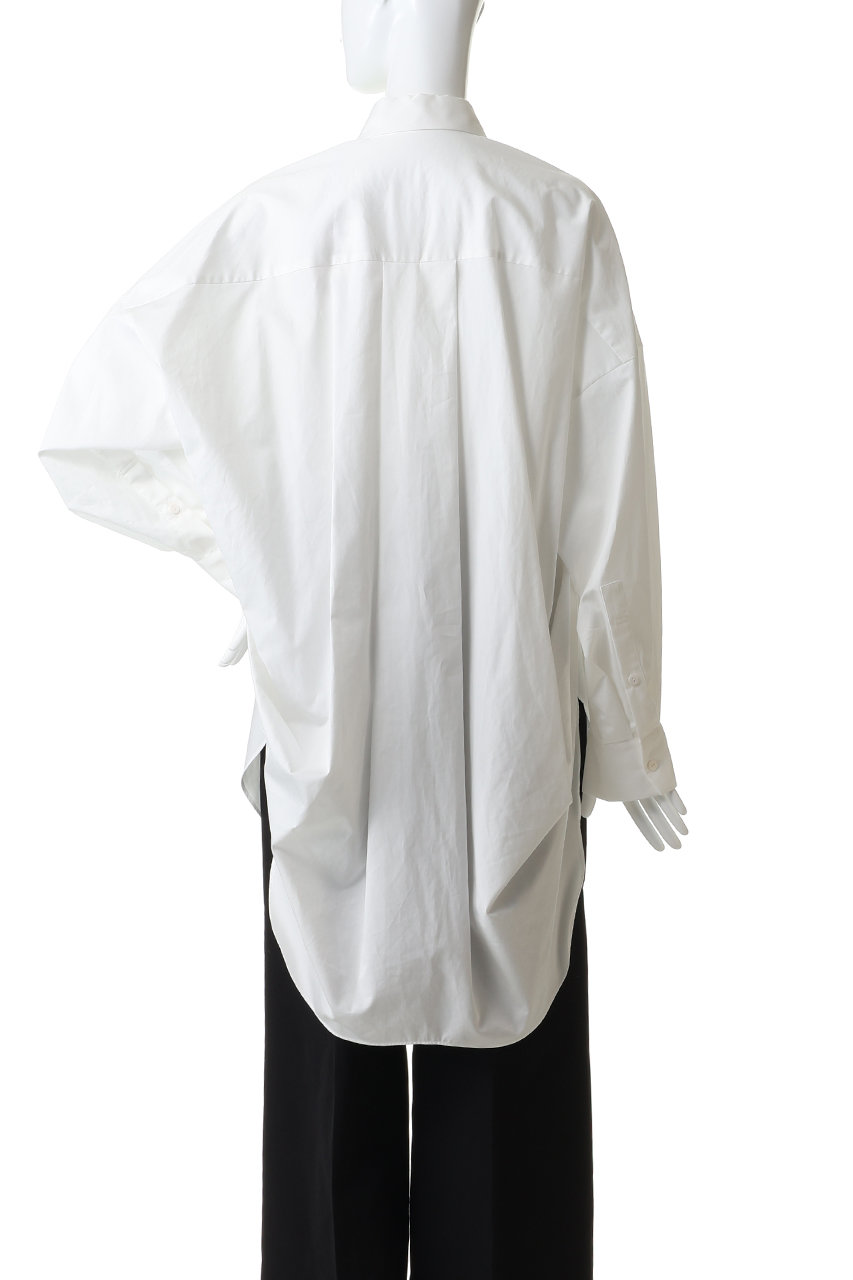 ENFOLD(エンフォルド)｜SLIT SHIRT/ホワイト の通販｜ELLESHOP・(エル