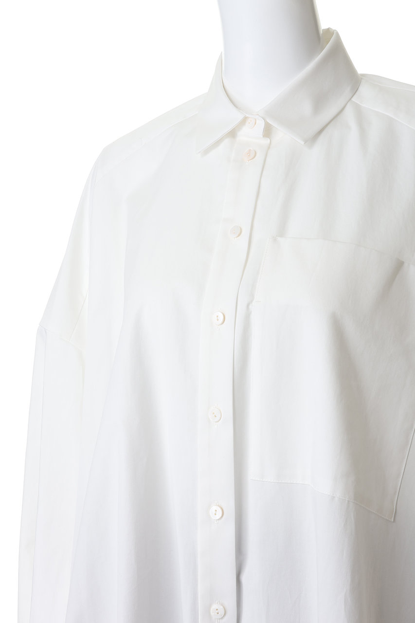 ENFOLD(エンフォルド)｜SLIT SHIRT/ホワイト の通販｜ELLESHOP・(エル