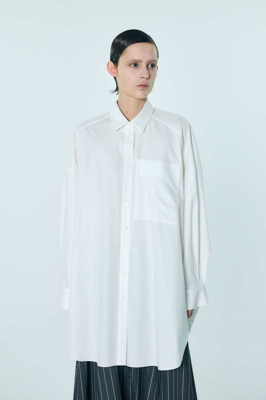 ENFOLD(エンフォルド)｜【1/2 12:00販売開始】SLIT SHIRT/ホワイト の