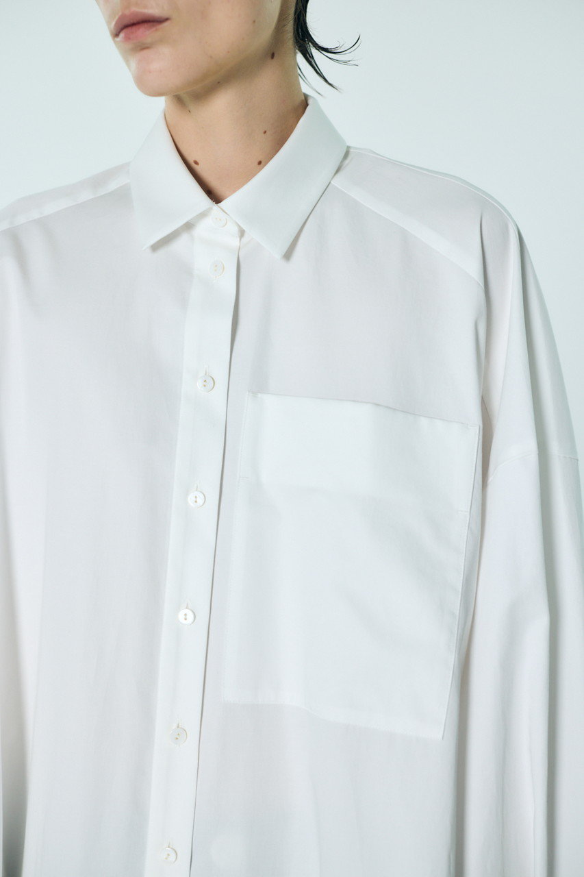 ENFOLD(エンフォルド)｜【1/2 12:00販売開始】SLIT SHIRT/ホワイト の