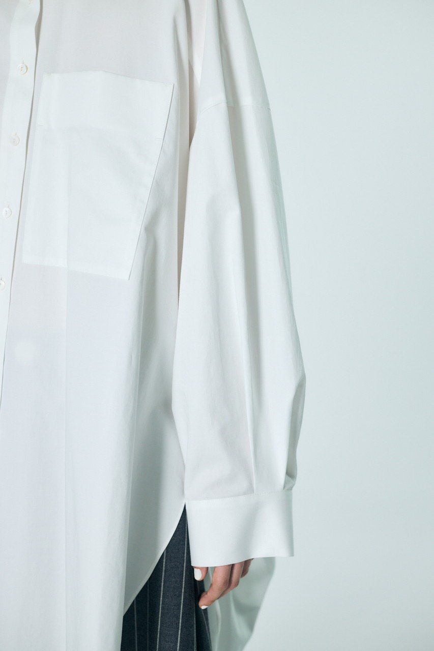 ENFOLD(エンフォルド)｜【1/2 12:00販売開始】SLIT SHIRT/ホワイト の