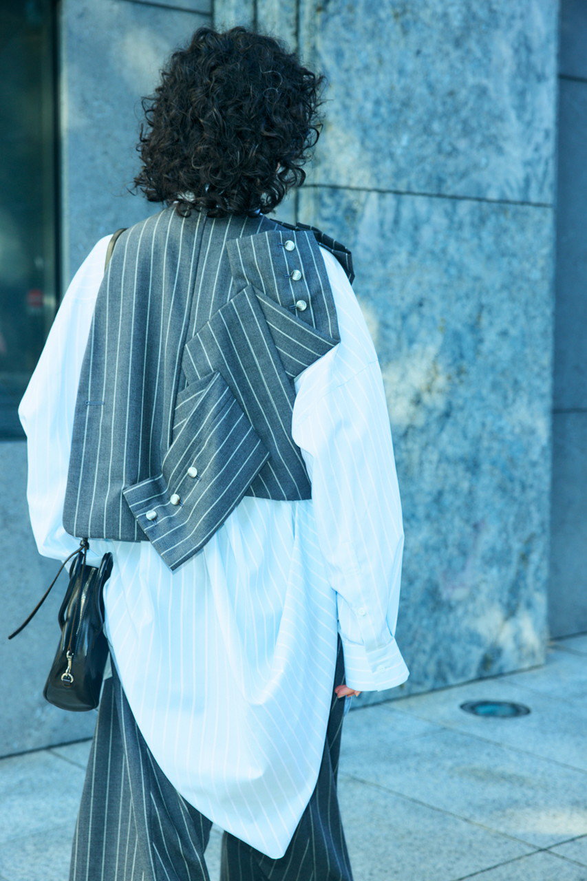 ENFOLD(エンフォルド)｜【1/2 12:00販売開始】SLIT SHIRT/ミント の