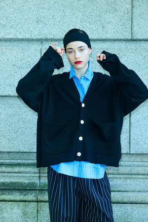 エンフォルド/ENFOLDの【1/2 12:00販売開始】BOX WIDE-CARDIGAN(110300/110303)