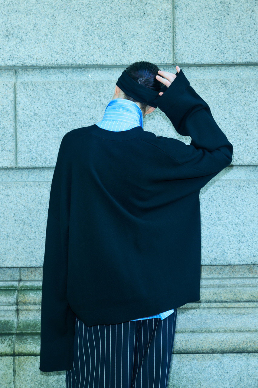 【美品】ENFOLDエンフォルドWIDECROPPED CARDIGANシルク混 ENFOLD(エンフォルド)｜BOX WIDE-CARDIGAN/ブラック の通販｜ELLESHOP