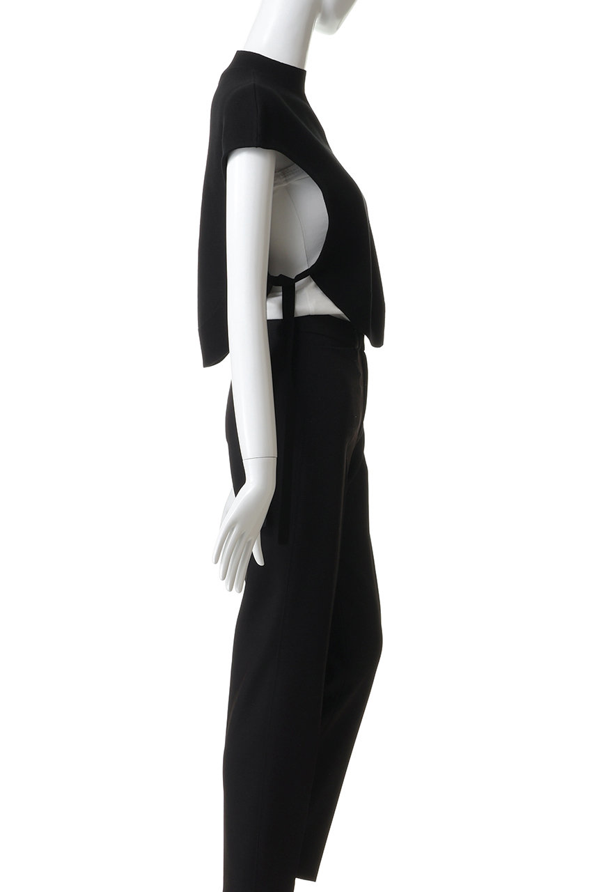 ENFOLD(エンフォルド)｜ROUND VEST/ブラック の通販｜ELLESHOP・(エル