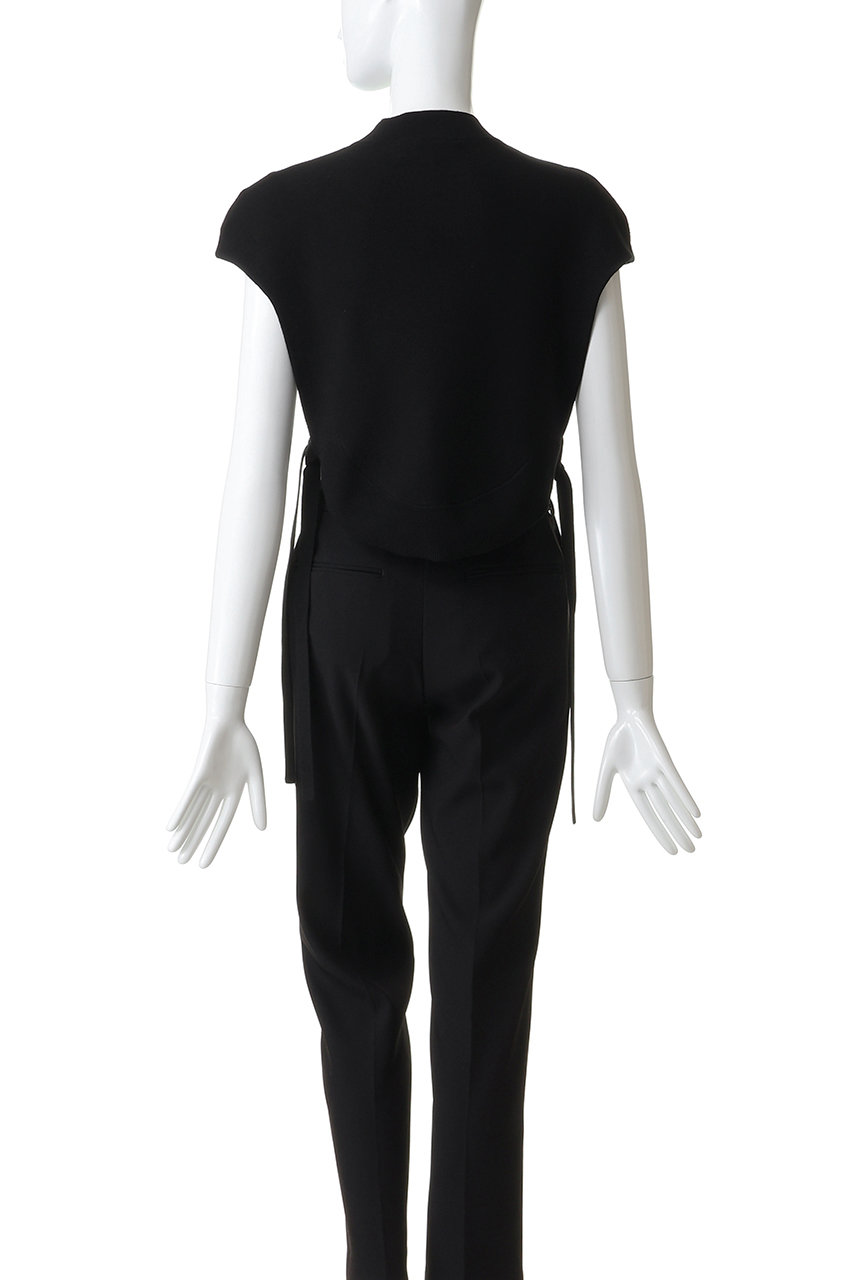 ENFOLD(エンフォルド)｜ROUND VEST/ブラック の通販｜ELLESHOP・(エル