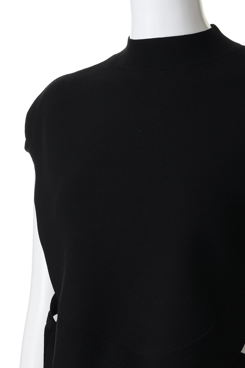 ENFOLD(エンフォルド)｜ROUND VEST/ブラック の通販｜ELLESHOP・(エル