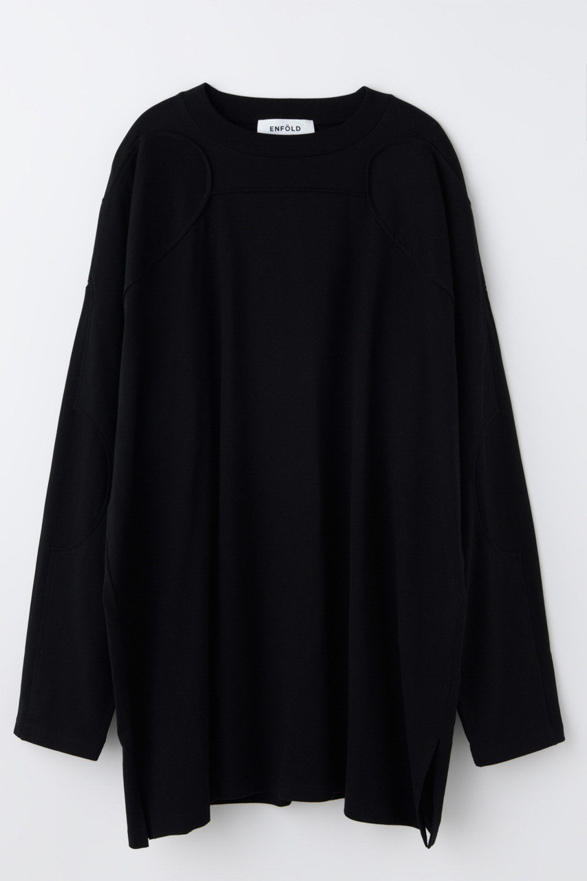 エンフォルド/ENFOLDの【1/2 12:00販売開始】SILHOUETTE ART LONG-SLEEVE T-SHIRT(ブラック/300JS280-0271)