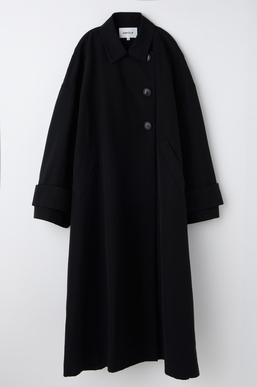 エンフォルド/ENFOLDの【1/2 12:00販売開始】SOUTIEN-COLLAR FLARE COAT(ブラック/300JS130-0631)