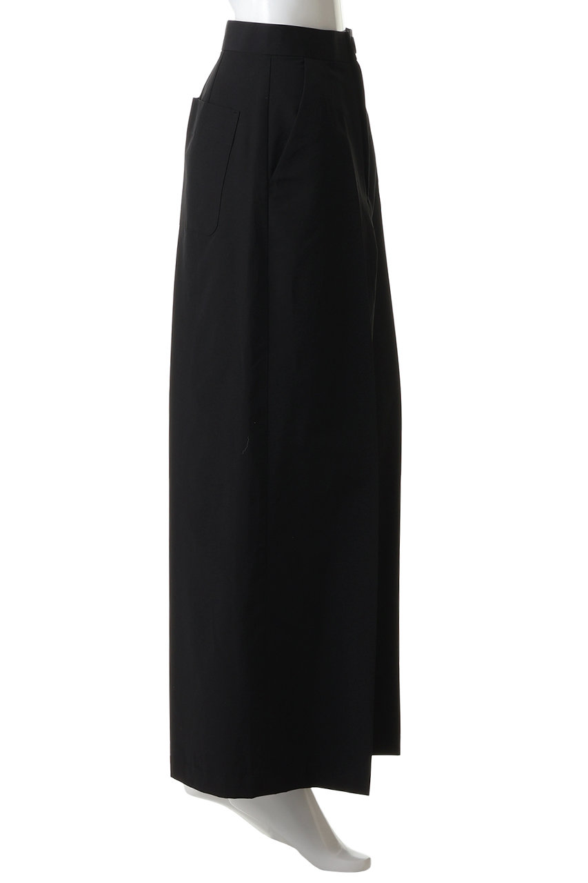 ENFOLD(エンフォルド)｜WIDE-TROUSERS/ブラック の通販｜ELLESHOP