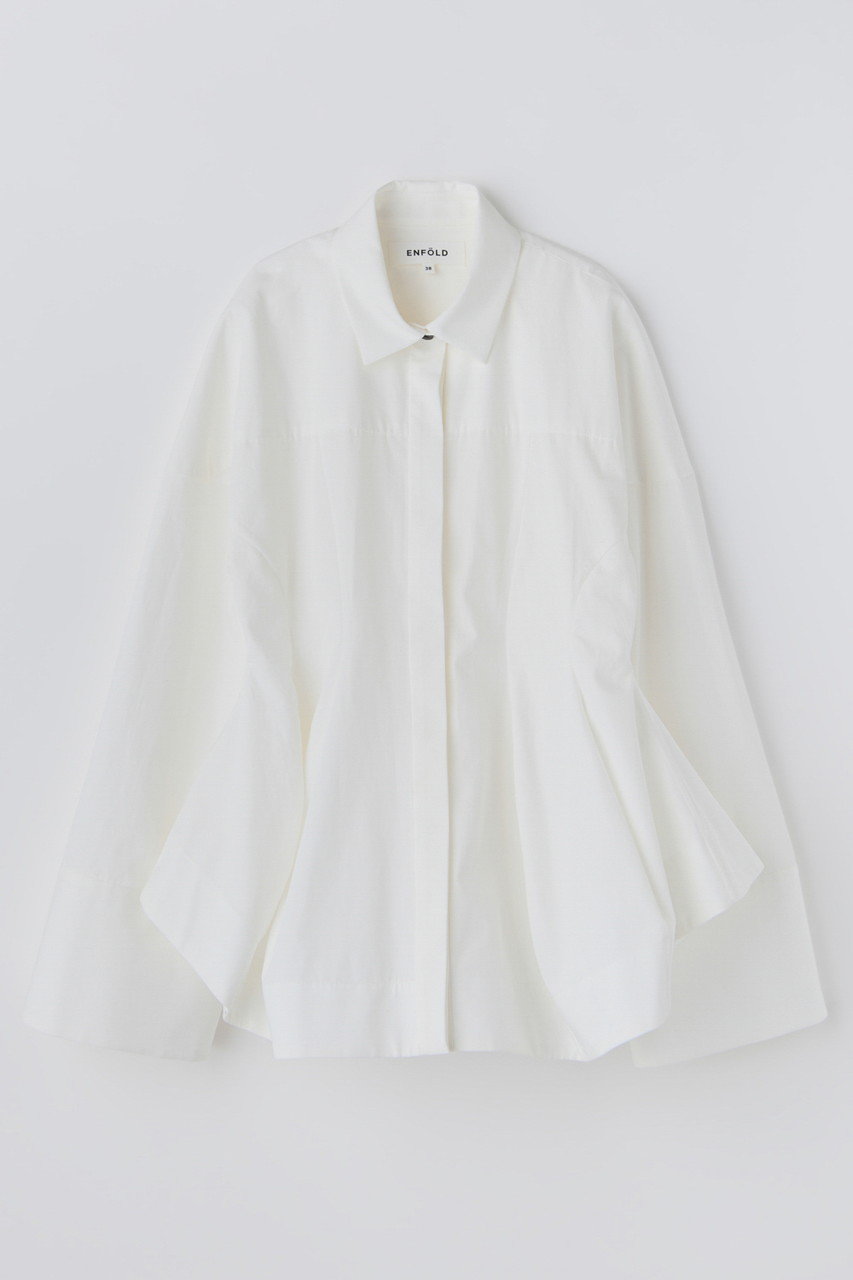 【タグ付き】ENFOLD エンフォルド　白ブラウス タグ付き】ENFOLD エンフォルド 白ブラウス エンフォルド 白シャツ
