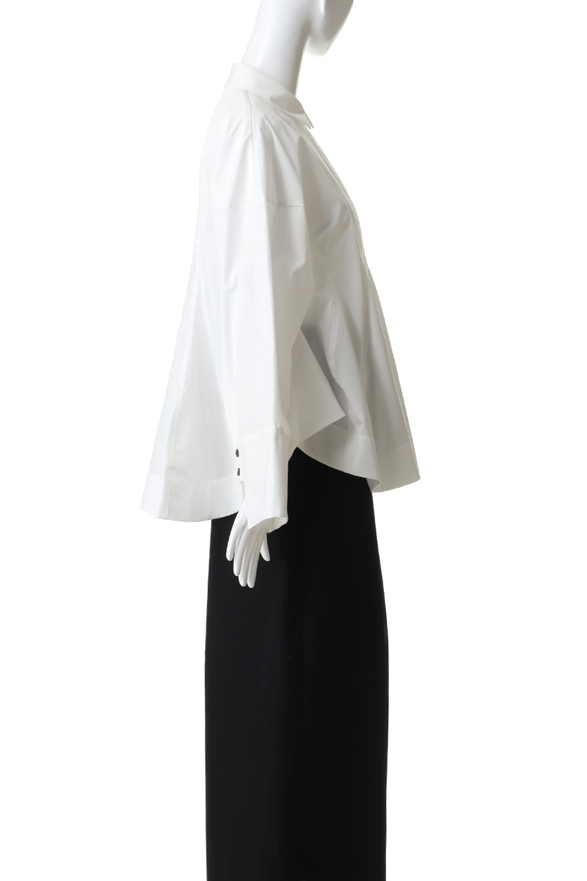 ENFOLD(エンフォルド)｜LUFFA FORM SHIRT/ホワイト の通販｜ELLESHOP