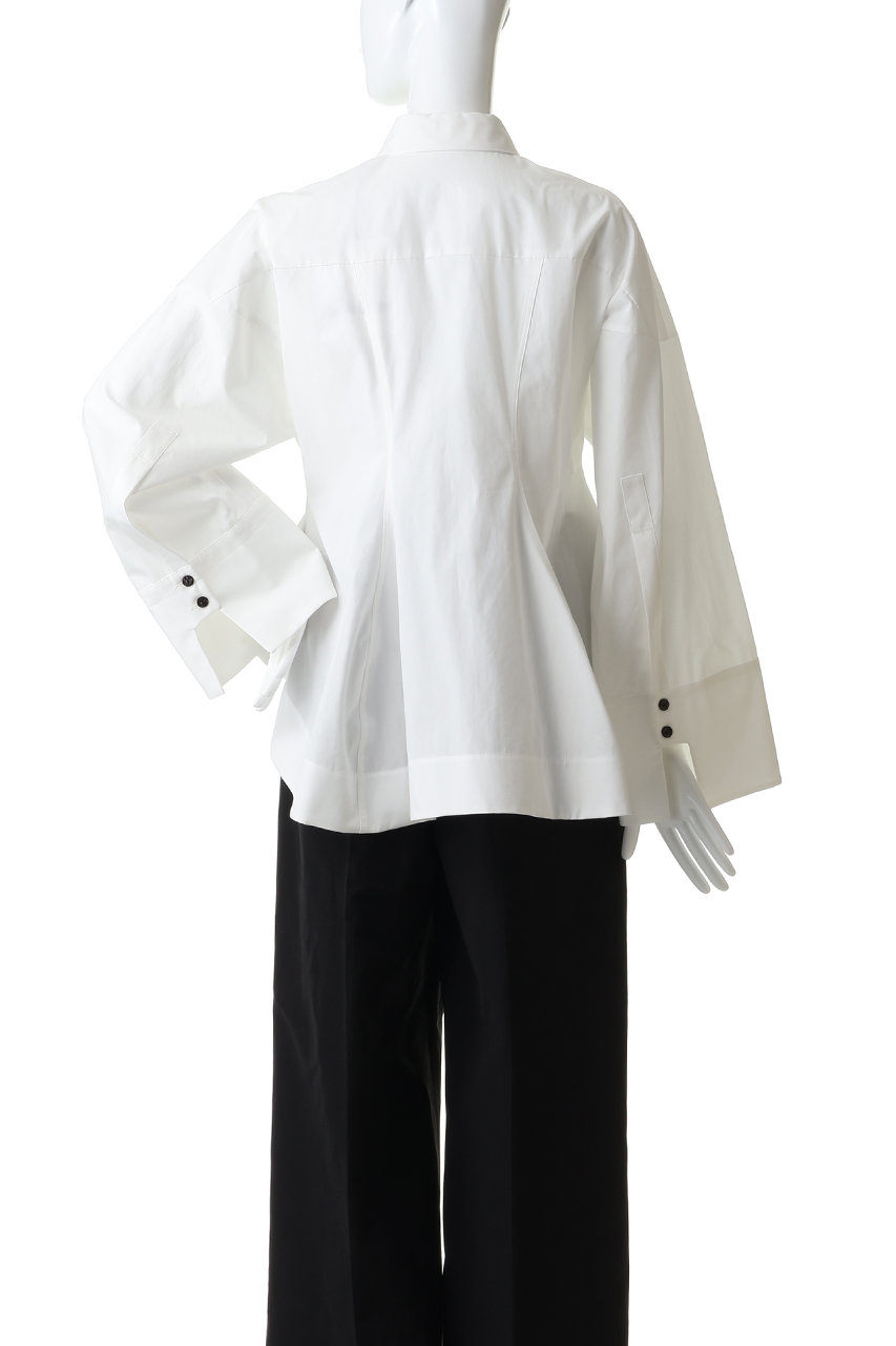 ENFOLD(エンフォルド)｜LUFFA FORM SHIRT/ホワイト の通販｜ELLESHOP