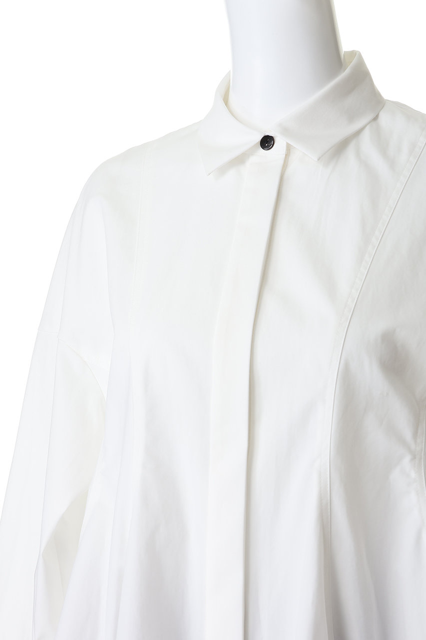ENFOLD(エンフォルド)｜LUFFA FORM SHIRT/ホワイト の通販｜ELLESHOP