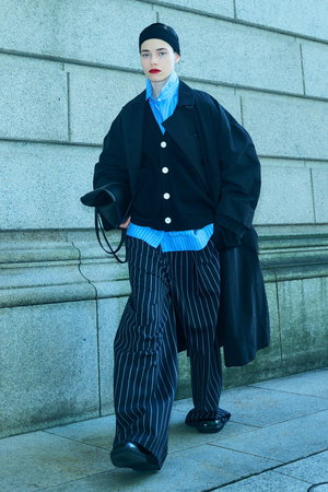 エンフォルド/ENFOLDのRELAX ELASTIC WIDE-TROUSERS