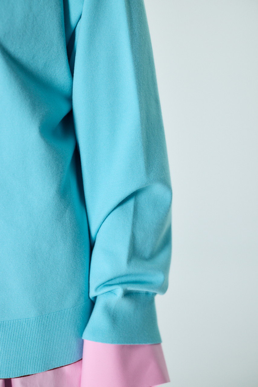 ENFOLD(エンフォルド)|CLASSIC LAYERED PULLOVER/ライトブルー の通販 ENFOLD(エンフォルド)|CLASSIC LAYERED PULLOVER/ライトブルー の通販