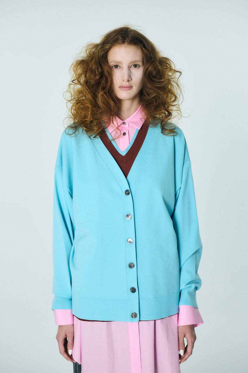 ENFOLD(エンフォルド)｜CLASSIC LAYERED PULLOVER/ライトブルー の通販