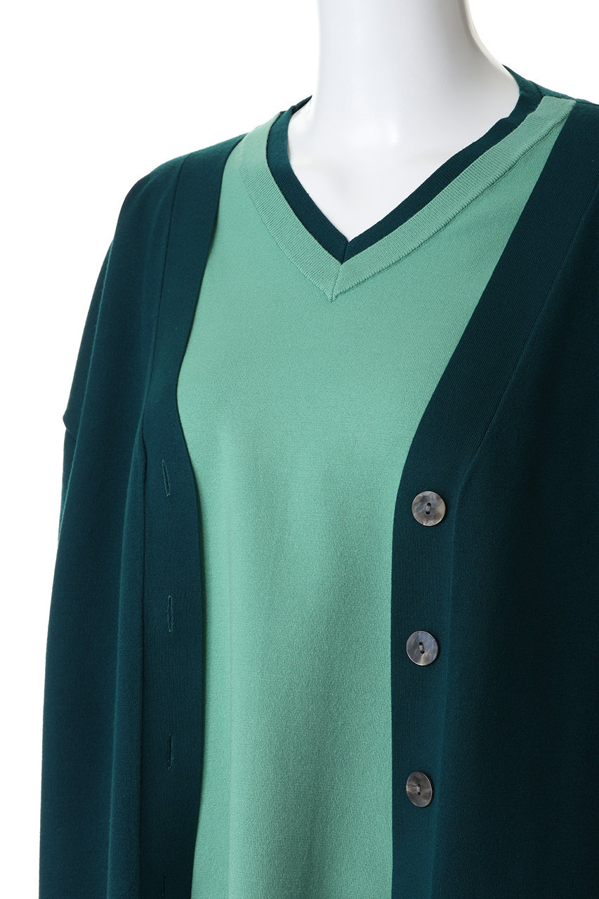 ENFOLD(エンフォルド)｜CLASSIC LAYERED PULLOVER/ライトブルー の通販