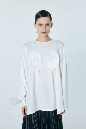 エンフォルド/ENFOLDの【1/14 12:00販売開始】CUTLERY MOTIF LONG-SLEEVE T-SHIRT(110100/110103)