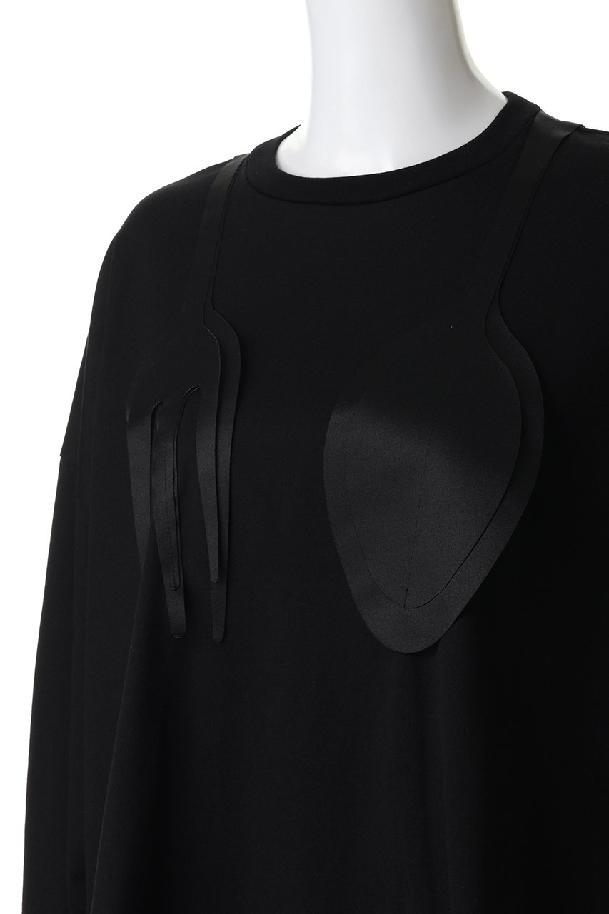 美品　Enfold Scalloped Tシャツ　黒　カットソー　38 ENFOLD（エンフォルド）Tシャツ・カットソー 黒 サイズ:38(M位
