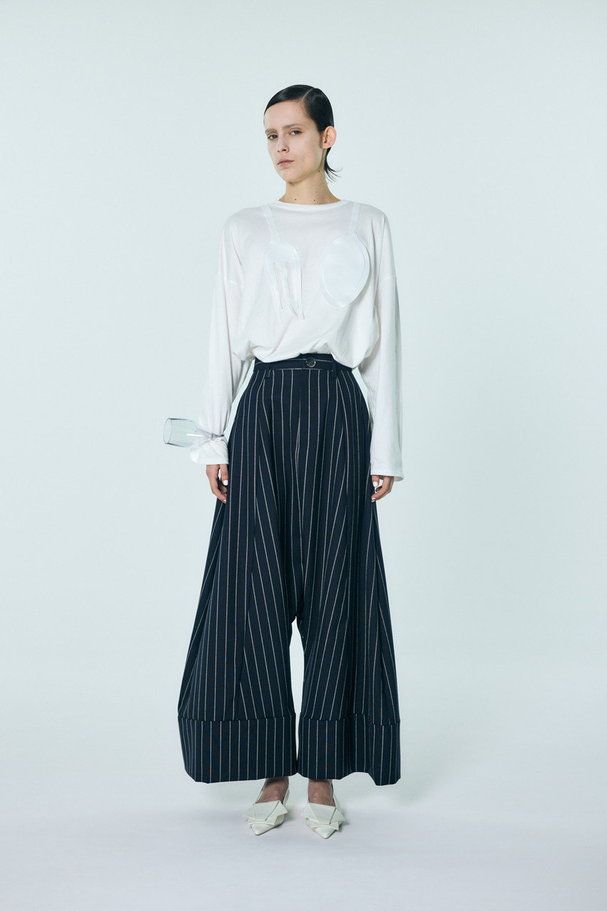 カットソー(長袖+七分) ENFOLD CUTLERY MOTIF LONG-SLEEVE T-SHIRT CUTLERY MOTIF LONG-SLEEVE T-SHIRT｜ENFOLD（エンフォルド）公式通販