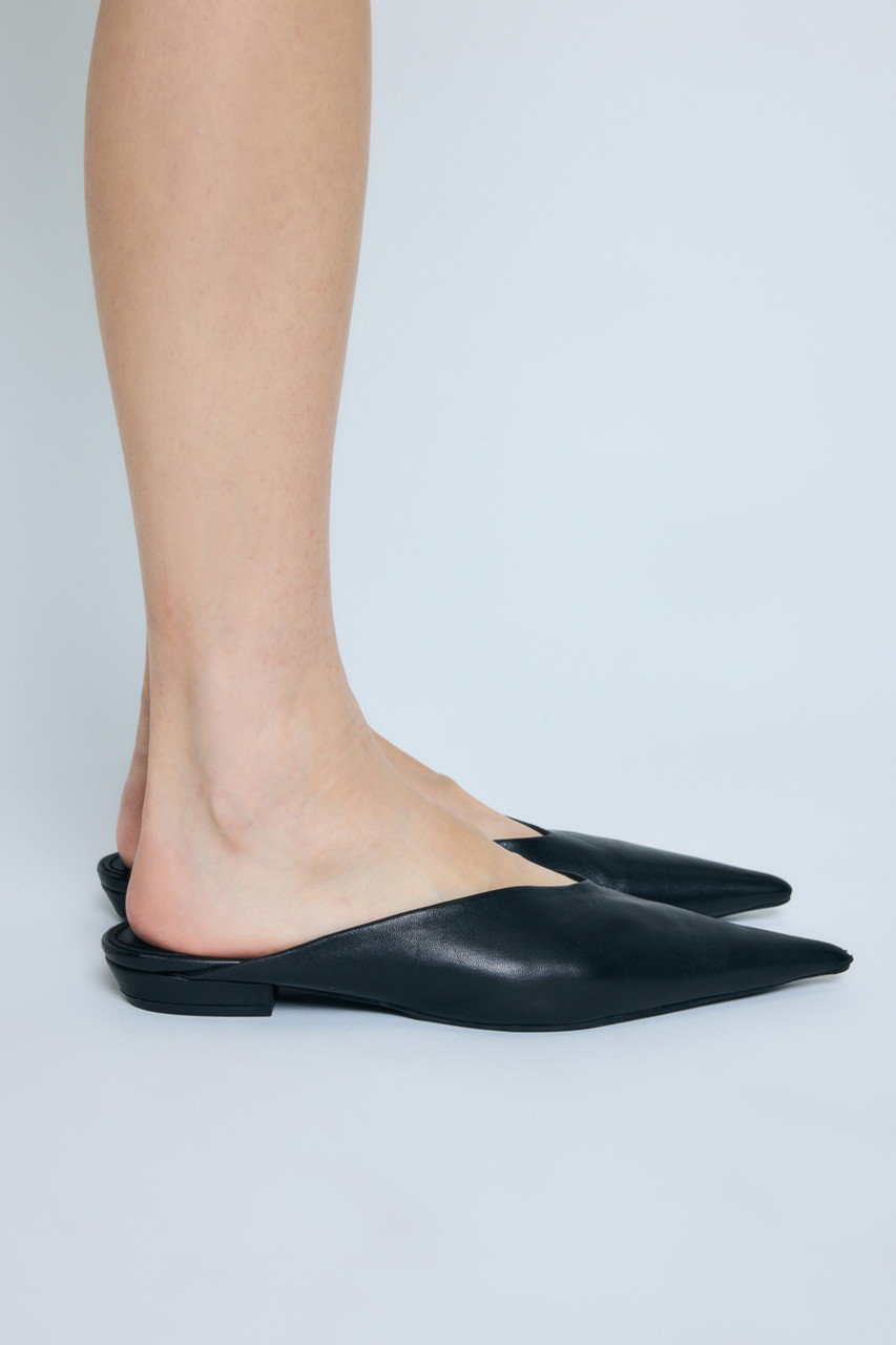 ENFOLD(エンフォルド)｜FLAT-MULE/ブラック の通販｜ELLESHOP・(エル