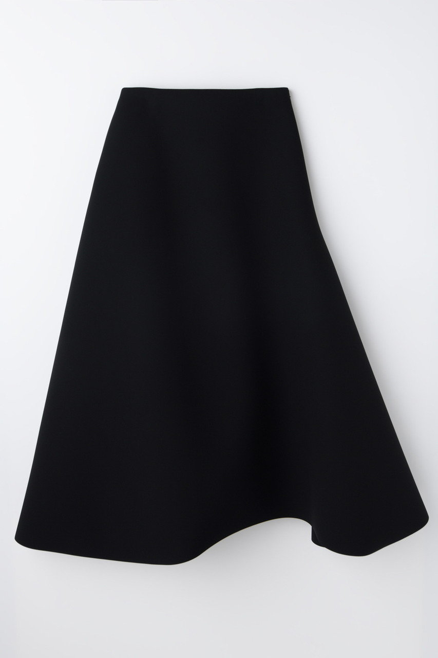 ENFOLD(エンフォルド)｜MINIMAL FLARE-SKIRT/ブラック の通販