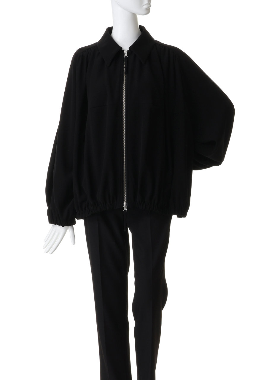 ENFOLD(エンフォルド)｜ZIP-UP JACKET/ブラック の通販｜ELLESHOP