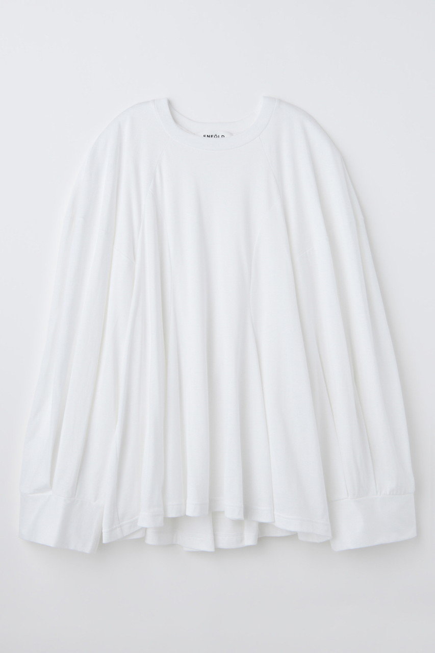 エンフォルド/ENFOLDのSOLID LONG-SLEEVE T-SHIRT(ホワイト/300JS180-0981)